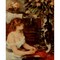 Posterazzi Girl with a Cat c.1885 Poster Print by Pierre-Auguste Renoir